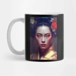 Japanese Geisha In Digital Art. Gift Idea For Japan Fans 6 Mug